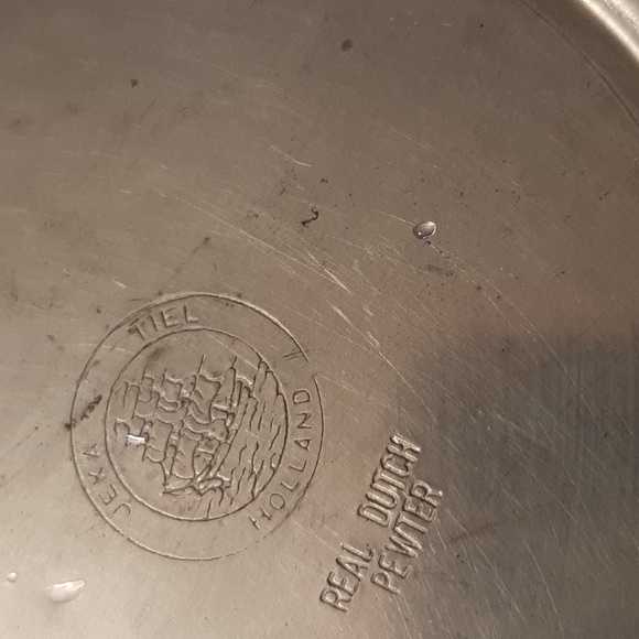 Vintage Dutch Pewter Pair - Picture 8 of 8